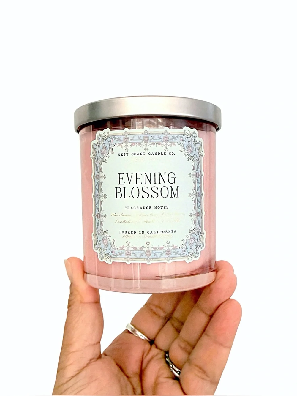 Leoben Company Evening Blossom Scented Candle - Pink